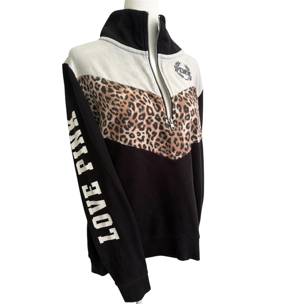 PINK Victoria's Secret Leopard Print Zip-Up Jacket